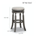 Palmer Lake Swivel Stool, 30” Bar Height or 24” Counter Height