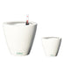 Set of 2 CATLEZA Cone Planters Round White