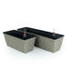 DTY Signature Set of 2 CATLEZA Rectangular Wicker Planters