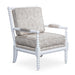 Silverthorne Spindle Chair White Paisley Taupe