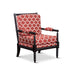 Silverthorne Spindle Chair Espresso Red Moroccan Tile